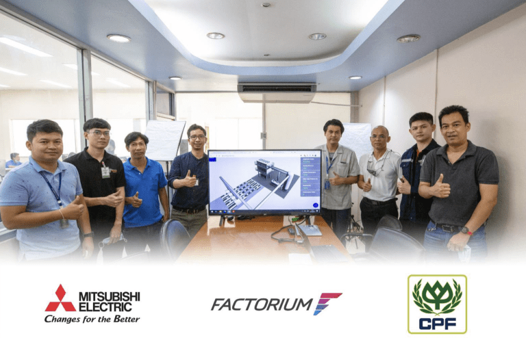 Mitsubishi Electric Corporation and Factorium co-developed a machine intelligent platform at the Charoen Pokphand Foods (CPF) Factory